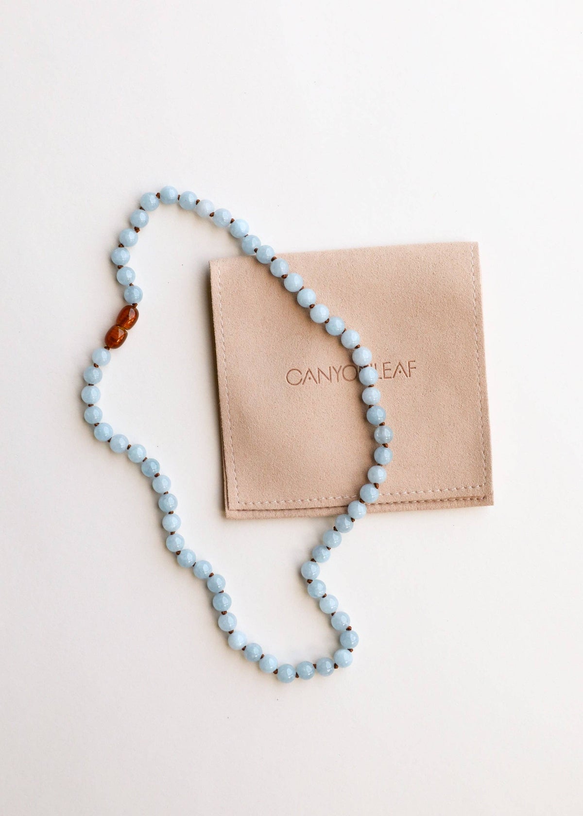 Pure Gemstone + Aquamarine || Necklace: 11" Baby Necklace
