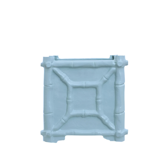 Corn Flower Blue Bamboo Box Planter: Small