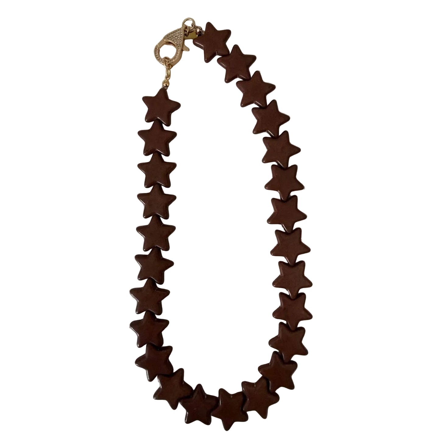 Star Necklace - Large - Brown