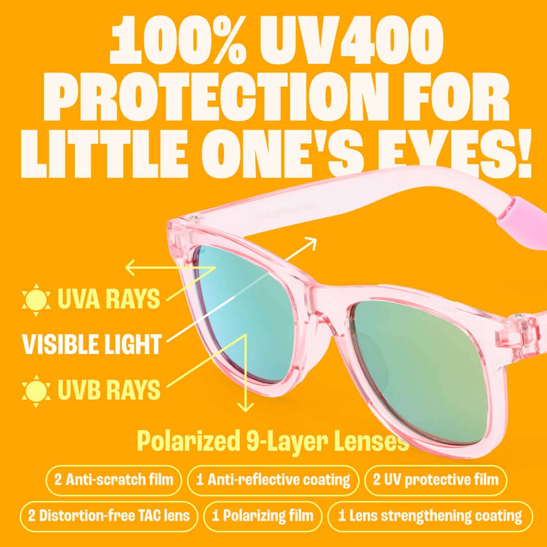 Polarized w Strap 0-24 Mos. Clear Pink