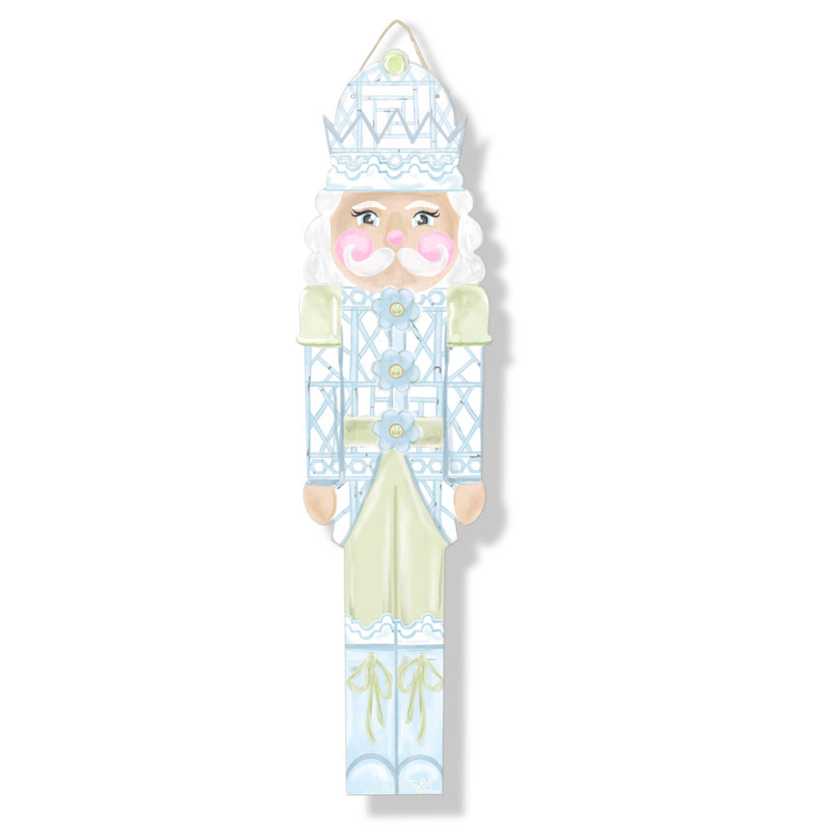 Blue Nutcracker Door Hanger
