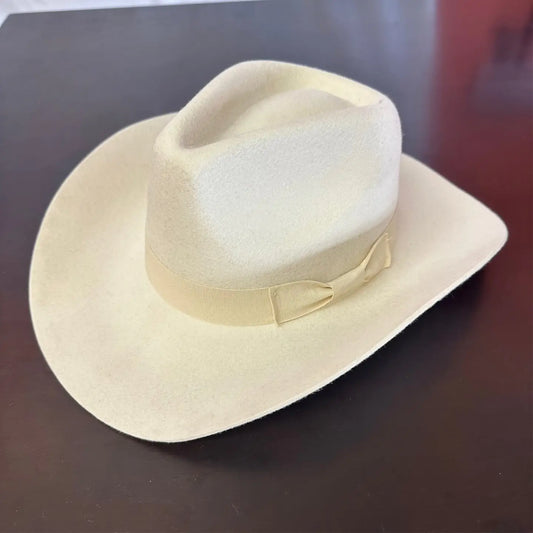 Rancher Wool Cowboy Hat - Cream