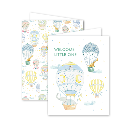 Balloon Festival Baby Card