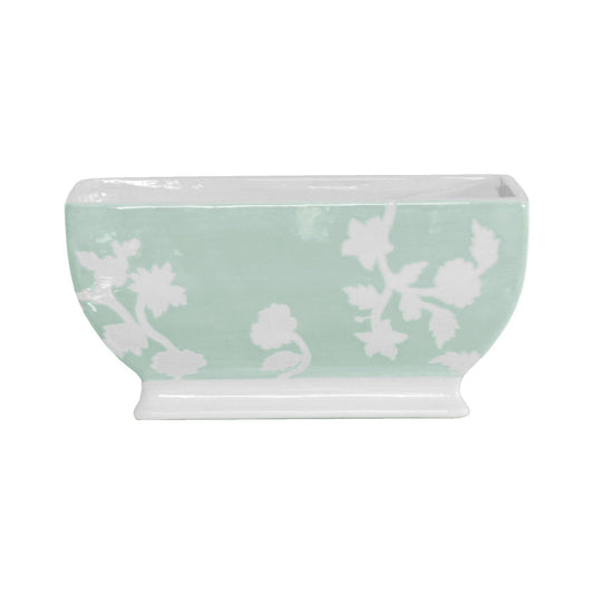 Chinoiserie Dreams Planter: Sea Glass