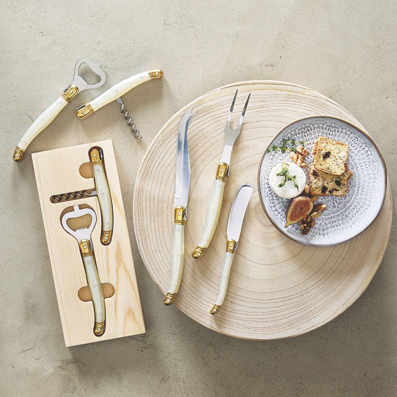 Cheese Knife Set of 3 - Pearl