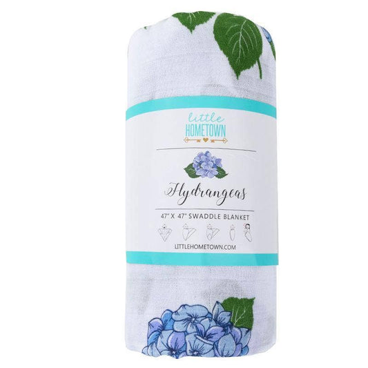 Hydrangeas Baby Muslin Swaddle
