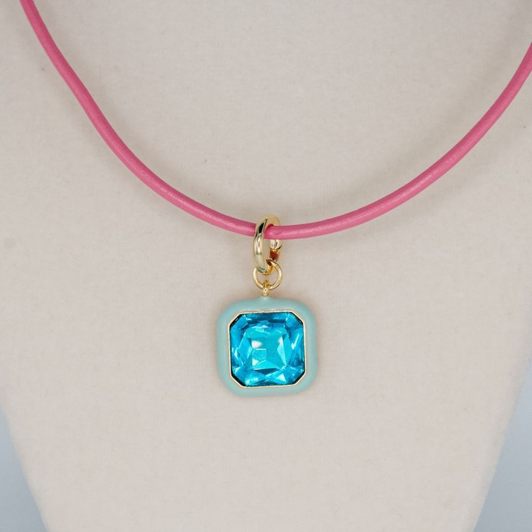 Blue Aurora Yellow Necklace