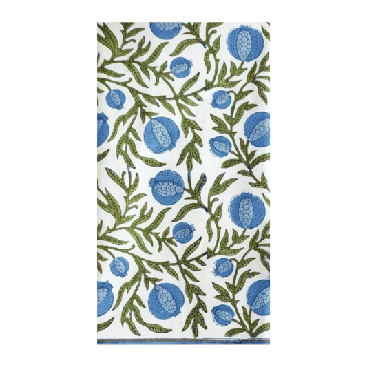 Blue Pomegranate Paper Guest Napkins