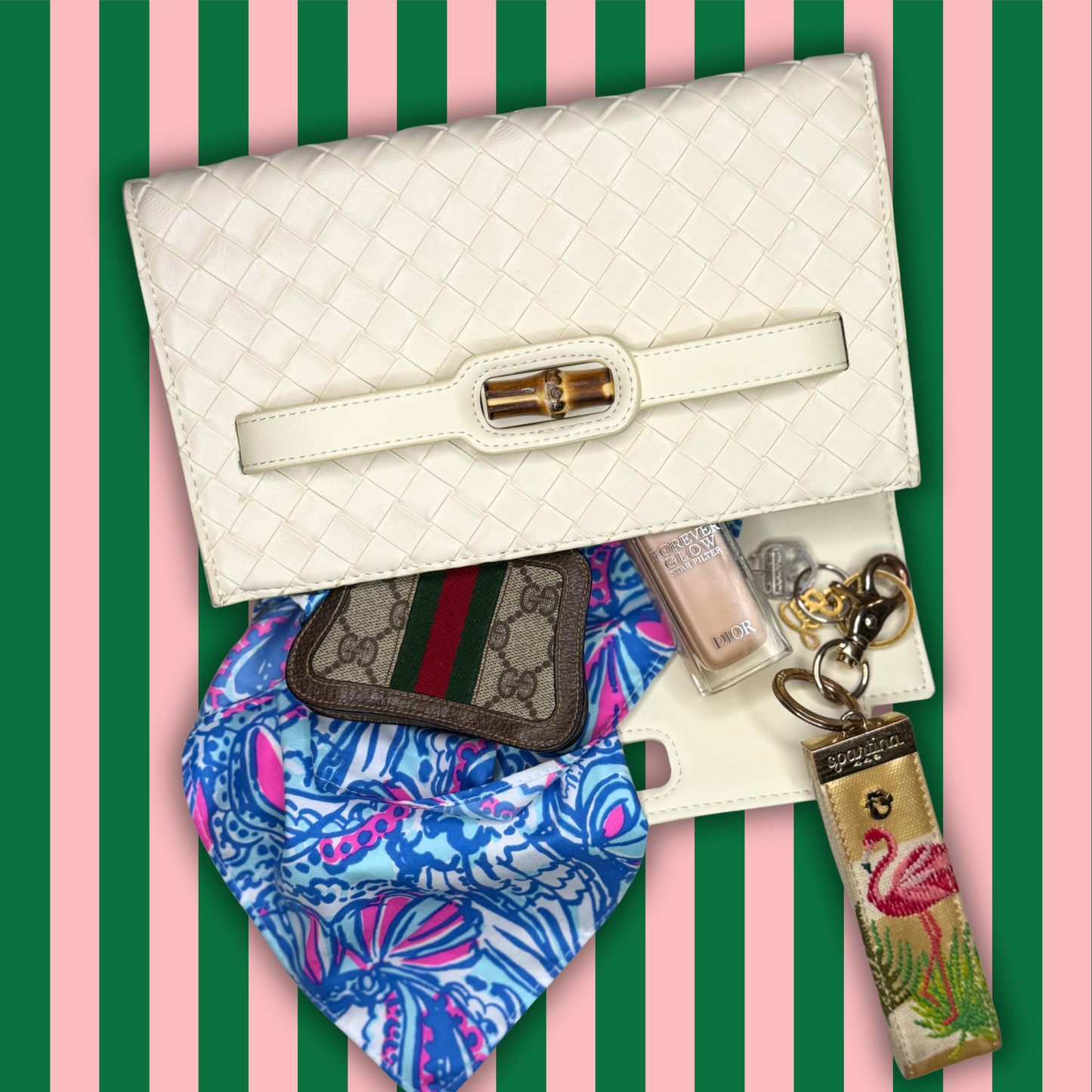 Broad Cream Clutch