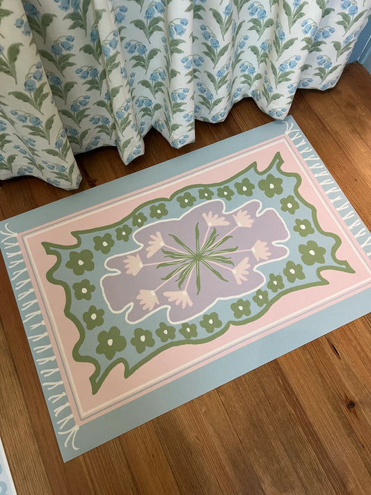 Eliza Jane Oushak Vinyl Floor Mat - 24"x36"