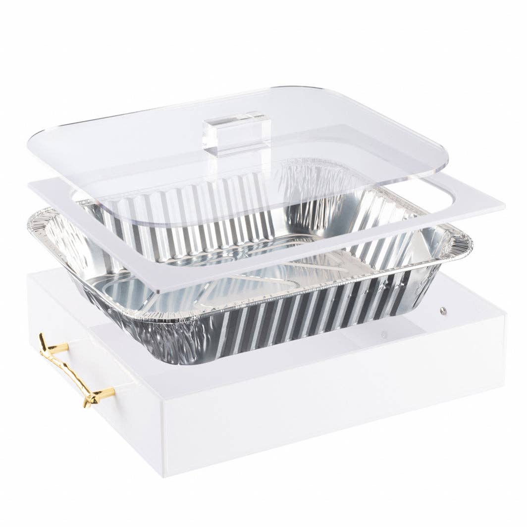 9x13 White & Gold Pan Holder