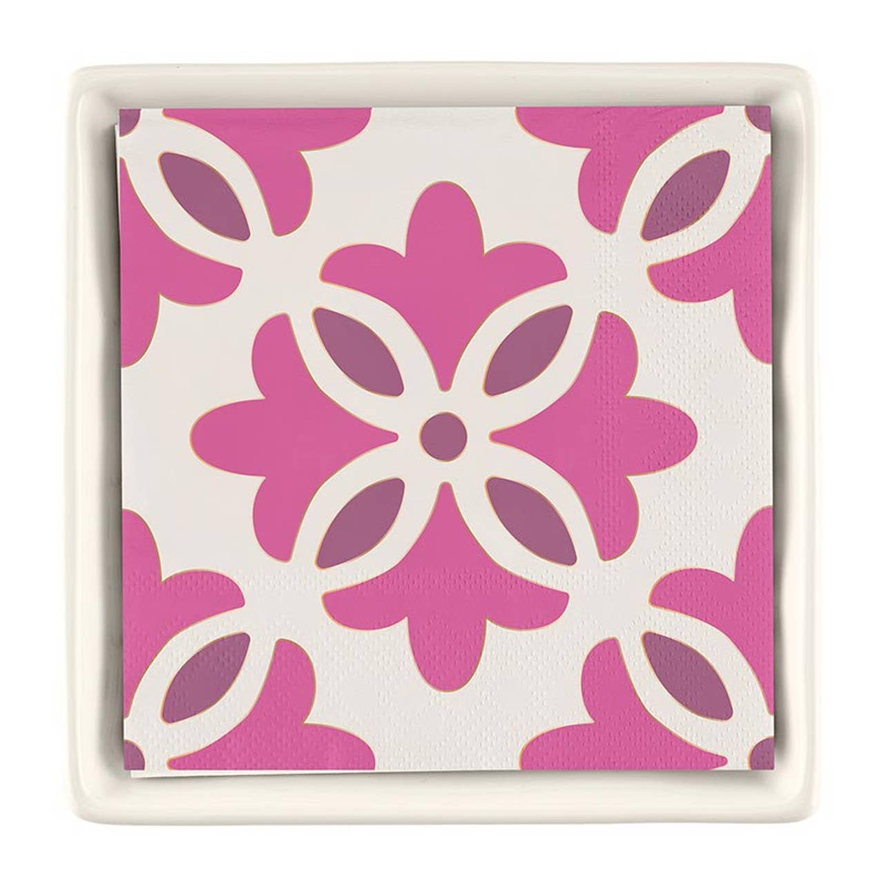 Ceramic Napkin Tray + Napkins