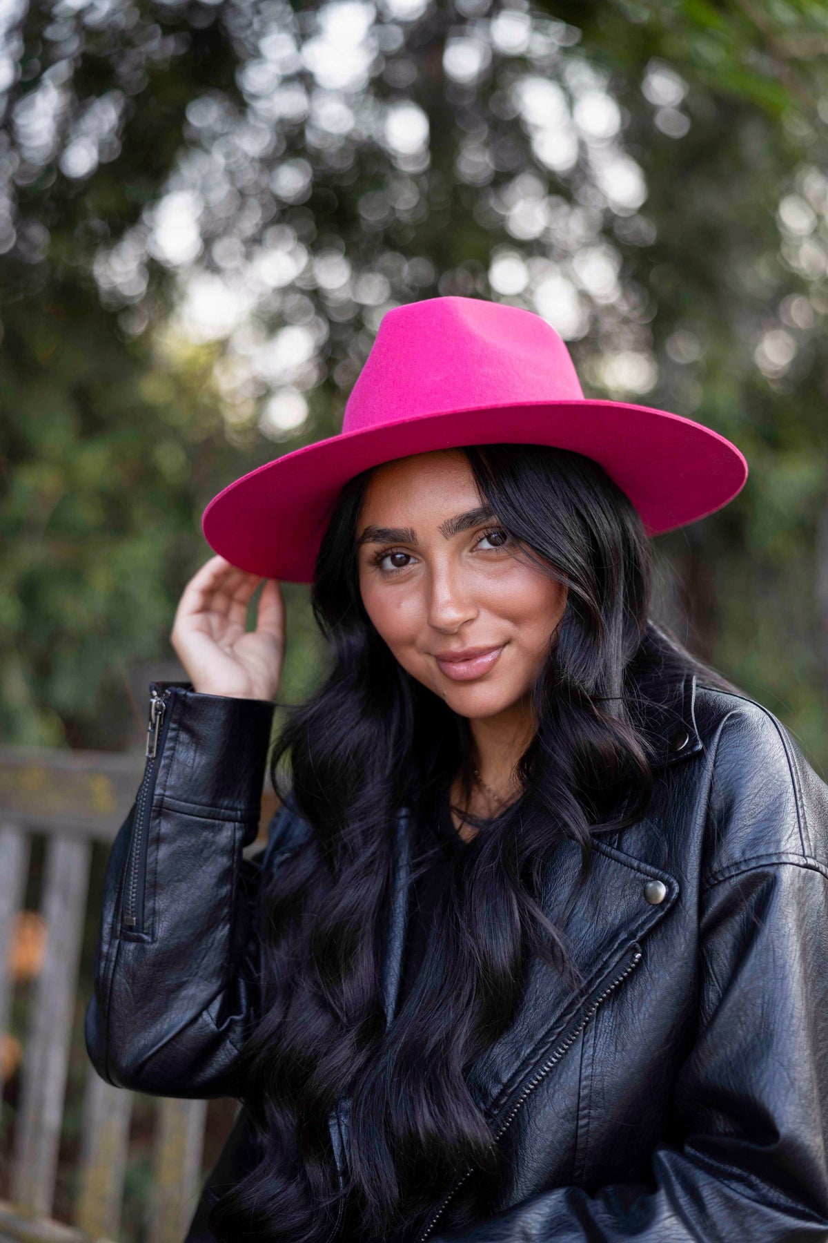 Women's Wool Felt Flat Brim Fedora Hat - Style Rancher: Silver Belly / MD