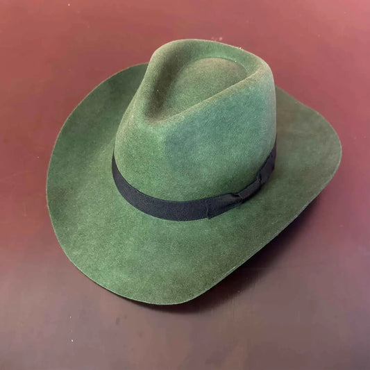 Rancher Wool Cowboy Hat - Deep Green