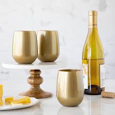 Gold Stemless Wine symGlass