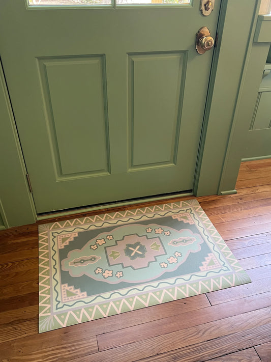 Hunter Oushak Vinyl Floor Mat - 24"x36"