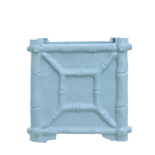 Corn Flower Blue Bamboo Box Planter: Large