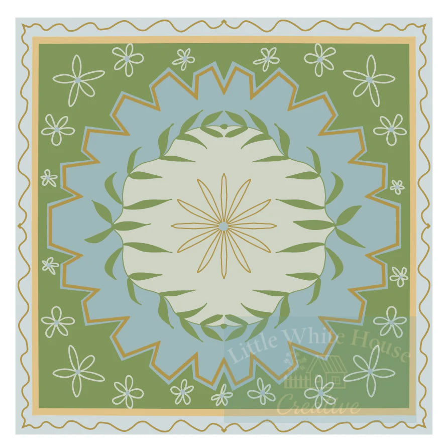 Harper Vinyl Mahjong Mat - 31" x 31"