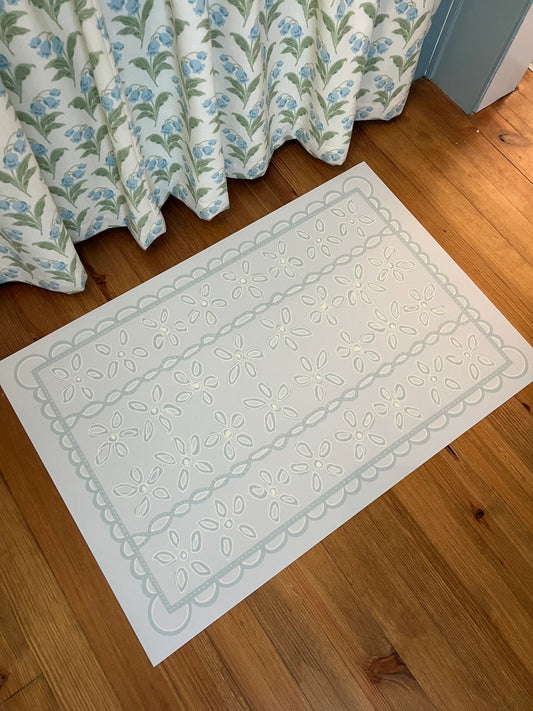 Soft Petals Vinyl Floor Mat - 24"x36"