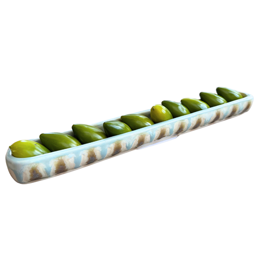 Teal Olive Tray - Medium