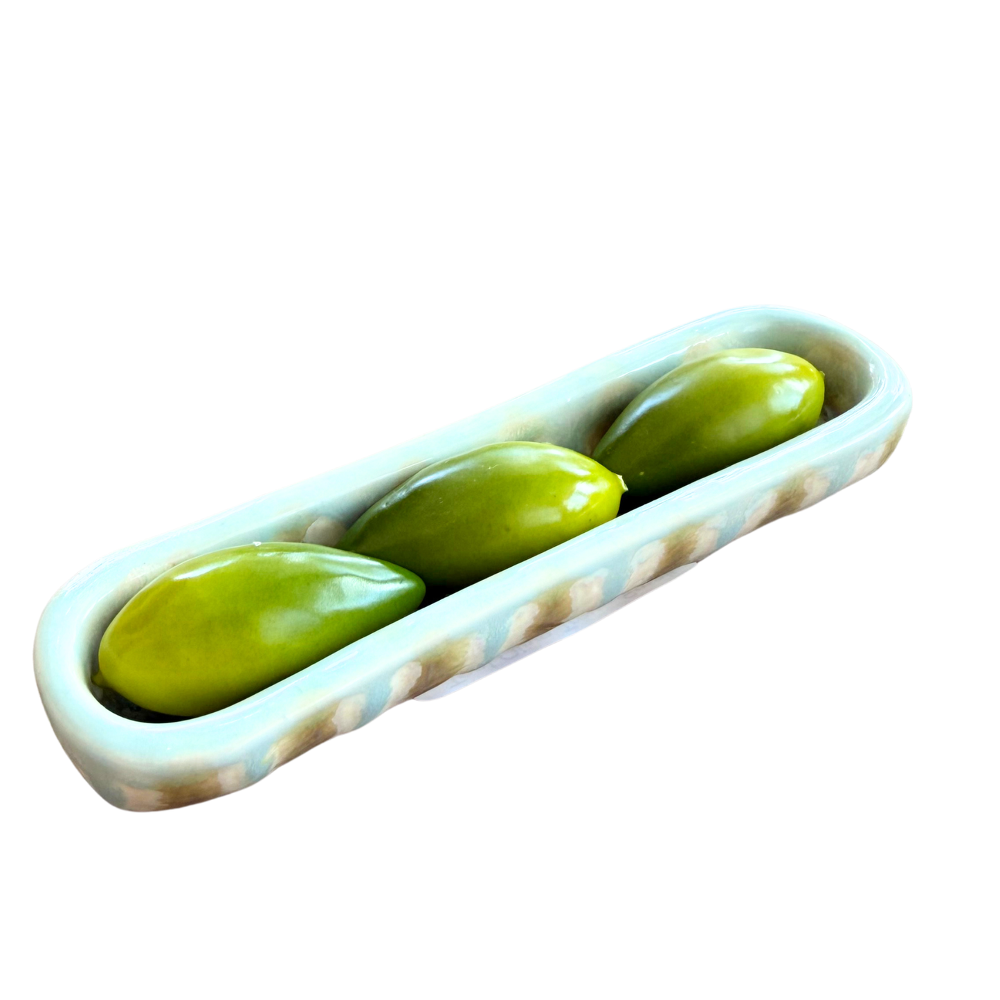 Teal Olive Tray - Small